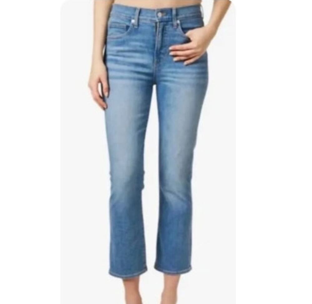 Veronica Beard Lakeshore Wash Carly Kick High Rise Flare Denim Jeans Size 28
